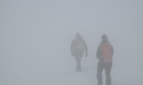 Terminillo nella Nebbia e la sopravvivenza in montagna